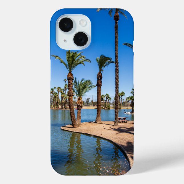 a beautiful spring landscape at Encanto Park Case-Mate iPhone Case (Back)