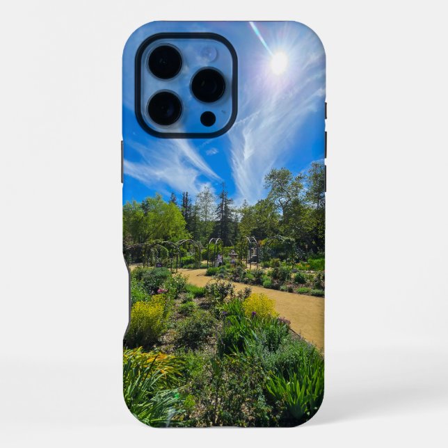 a beautiful spring landscape in the garden iPhone case (Back)