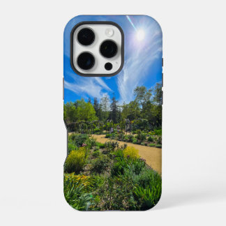 a beautiful spring landscape in the garden iPhone 16 pro case