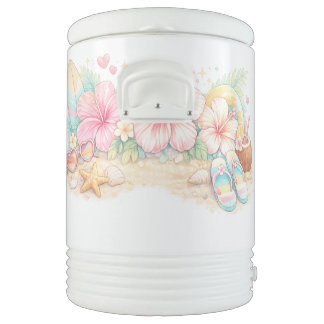 A beautiful summer design inspired by flowers beverage cooler