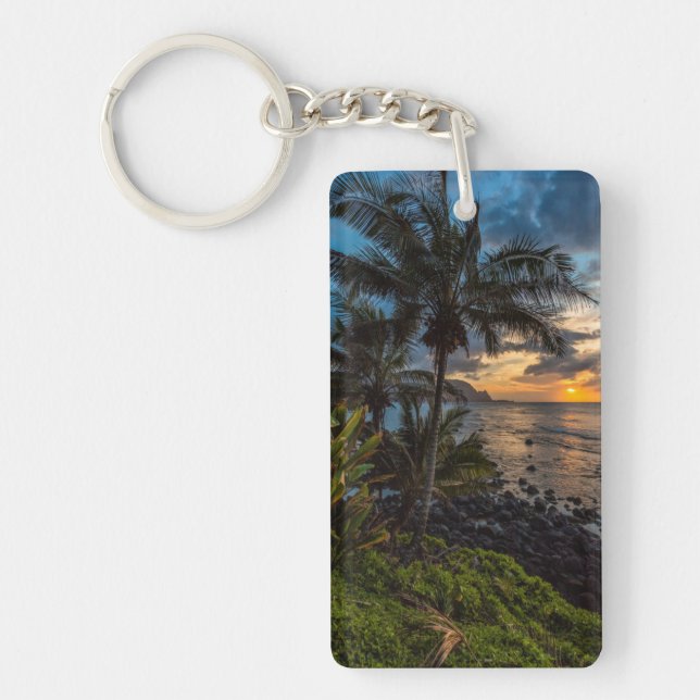 A beautiful sunset 2 keychain (Front)