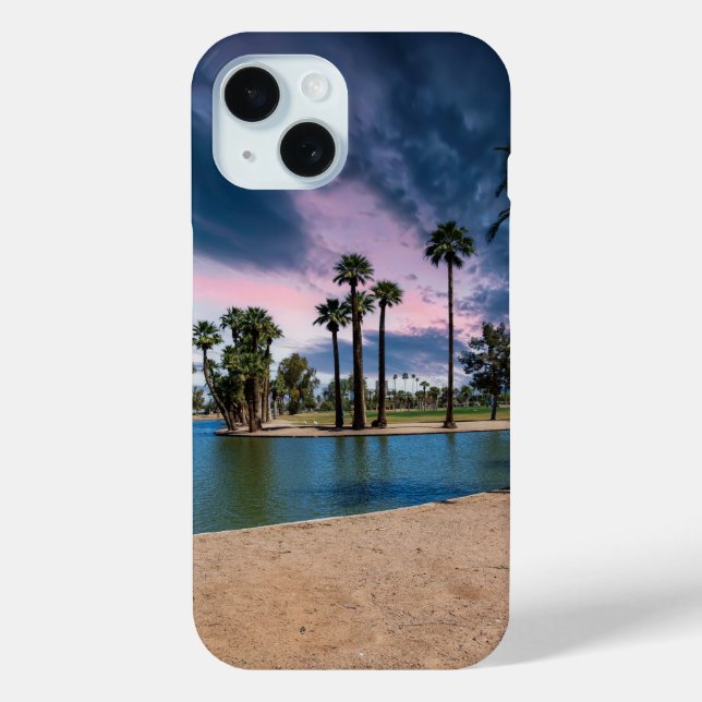 a beautiful sunset at Encanto Park Case-Mate iPhone Case (Back)