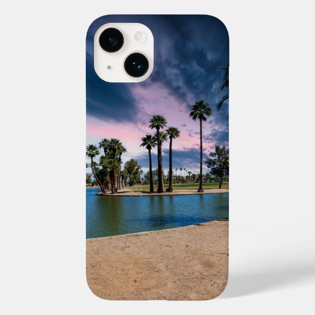 a beautiful sunset at Encanto Park Case-Mate iPhone Case (Back)