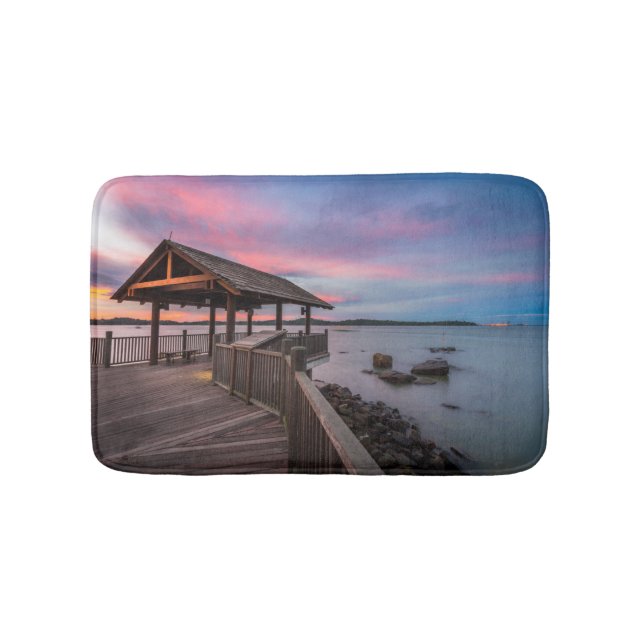 A Beautiful Sunset Bathroom Mat (Front)