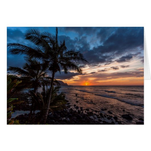 A beautiful sunset cards (Front Horizontal)