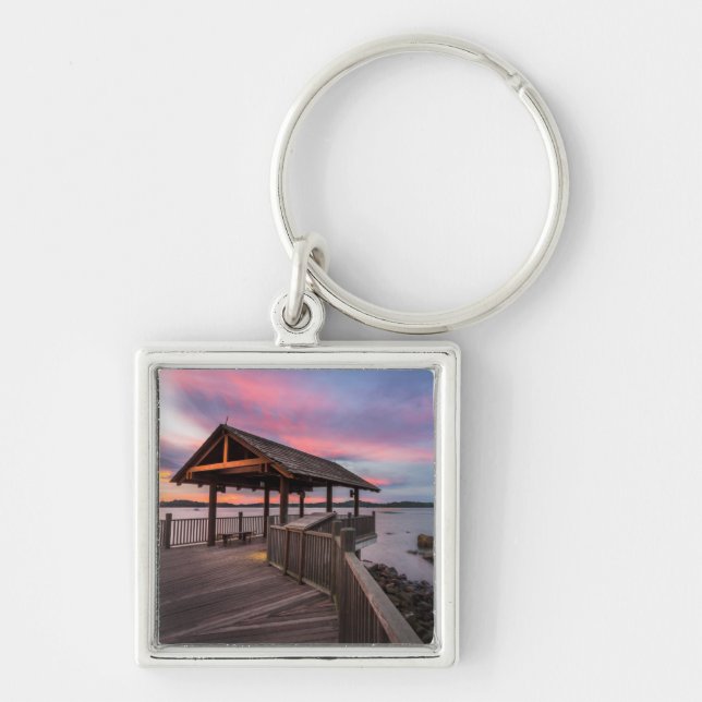 A Beautiful Sunset Keychain (Front)