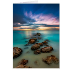 A Beautiful Sunset Over Grace Bay Turks & Caicos Cards