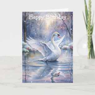 A Beautiful Swan Card