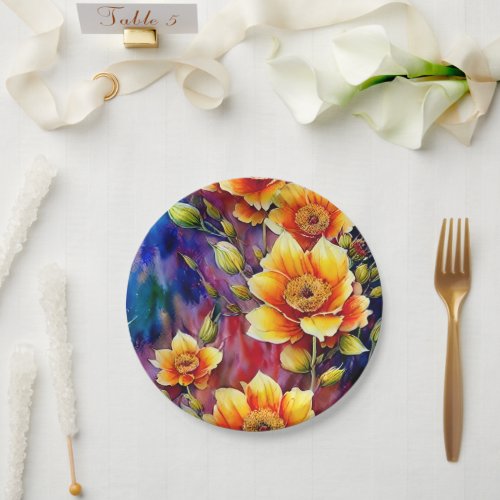 A Beautiful Symphony of Nature Repeating Pattern Paper Plates