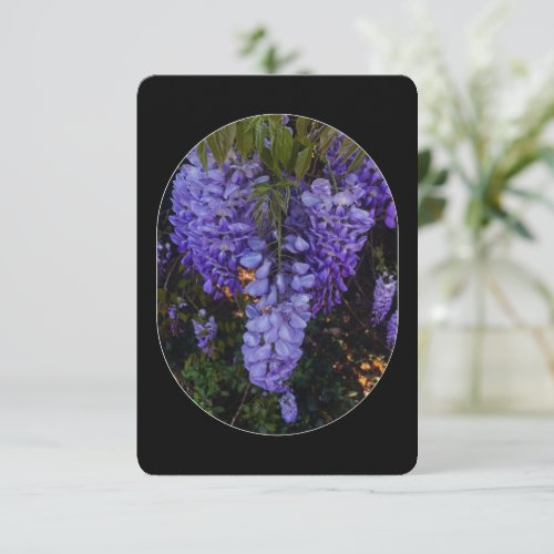 a beautiful touch of nature  RSVP card