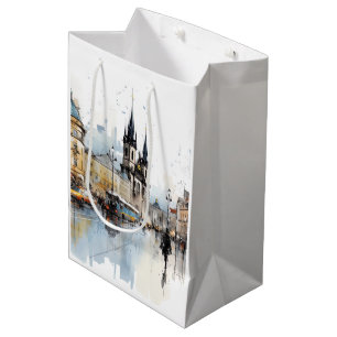 A Beautiful Touch of the Czech Capital Medium Gift Bag