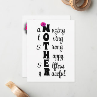 A Beautiful Tribute to Mom’s Love and Strength Note Card