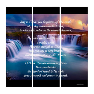 A Beautiful Triptych Art of God's Glory