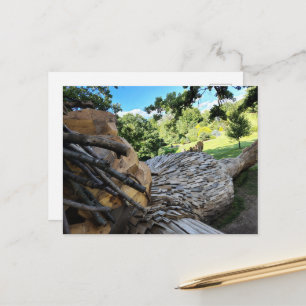 A Beautiful Troll With Log Hair Sleeps Postcard