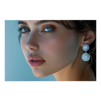 A Beautiful Woman with an Exquisite Jewelry Poster