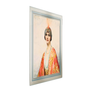 A Beauty In Eastern Costume by William Wontner Metal Print