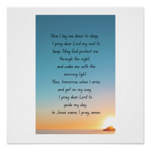 A bedtime prayer. poster