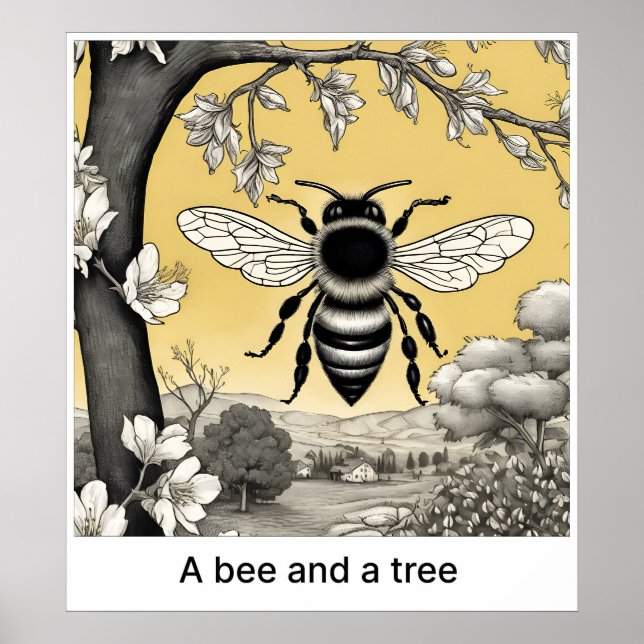 A Bee And A Tree - Print (Front)