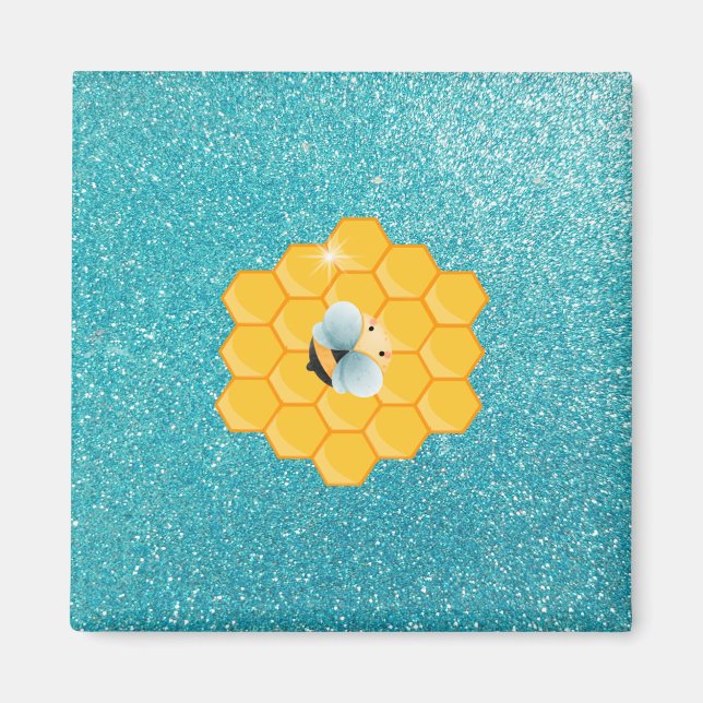 A Bee and Honeycomb Magnet (Front)