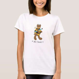 A Bee Bear Carrying A Pencil T-Shirt