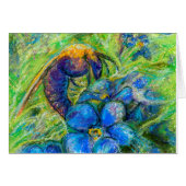 A Bee & Forget-me-not Flowers (Front Horizontal)