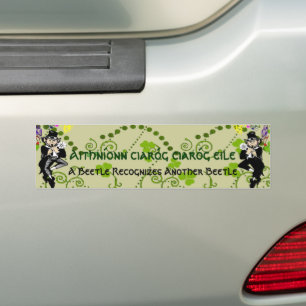 A beetle recognizes another beetle bumper sticker