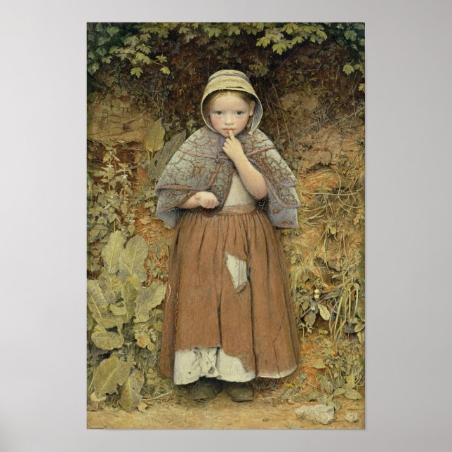 A Beggar on the Path, 1856 Poster (Front)