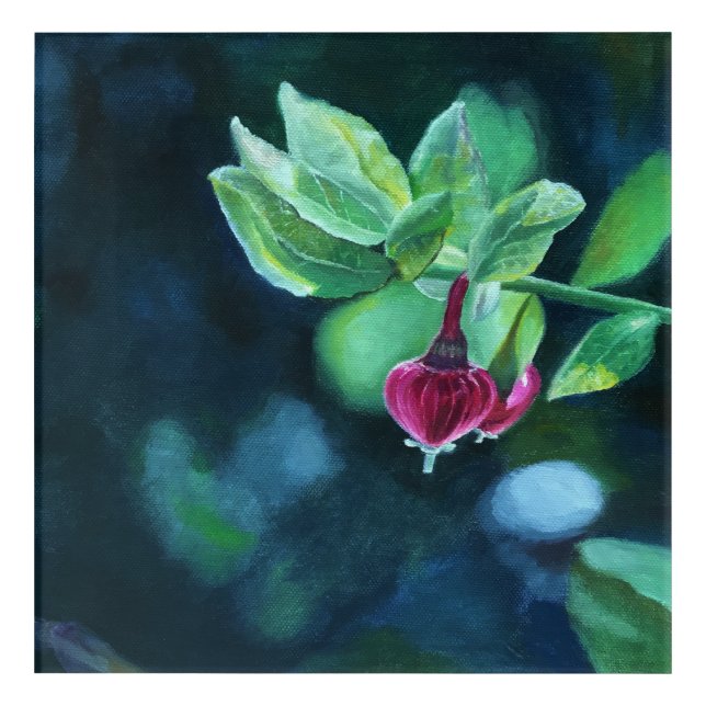 A BEGINNING, original oilpainting artwork Acrylic Print (Front)