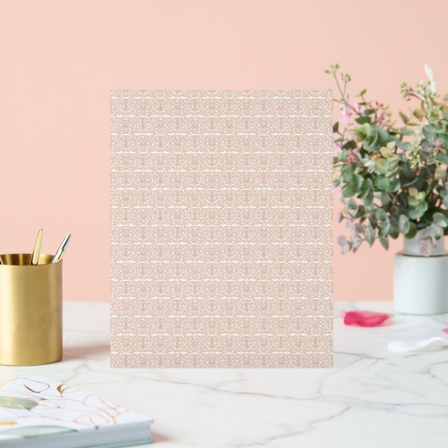 a beige and white checkered pattern on a white bac acrylic sign (Wedding)