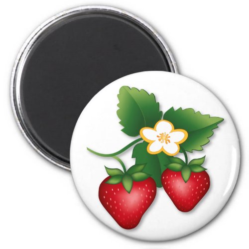 A Berry Berry Strawberry Magnet