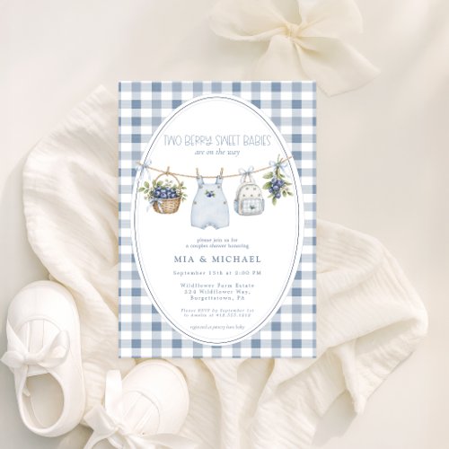 A Berry Sweet Baby Couples Shower Invitation