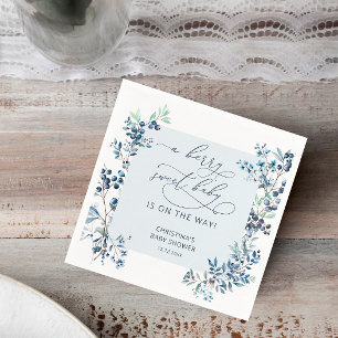 A Berry Sweet Baby Is On the Way Baby Shower Napkins