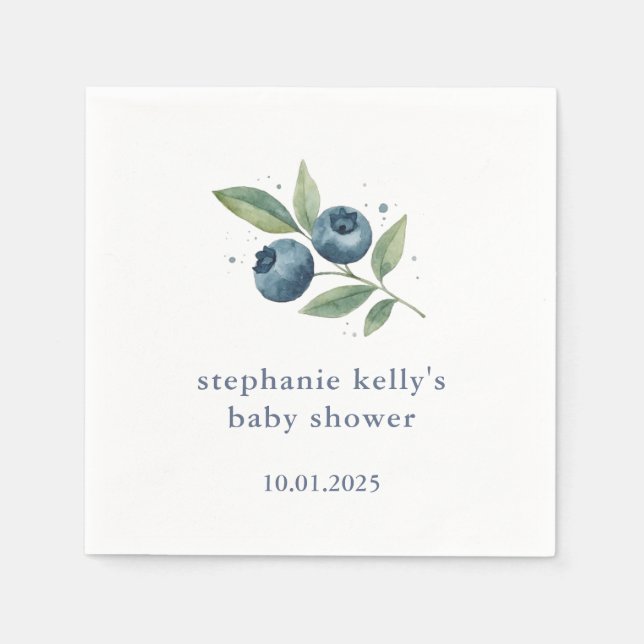 A Berry Sweet Baby Shower Napkins (Front)