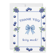 A Berry Sweet Baby Shower Thank You Card