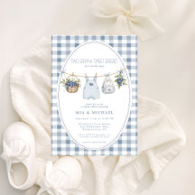 A Berry Sweet Baby Twins Baby  Shower Invitation