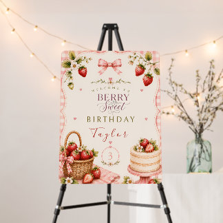 A Berry Sweet Birthday Foam Board