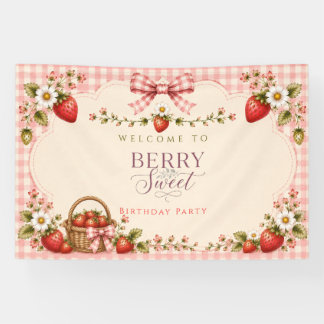 A Berry Sweet Birthday Party Banner