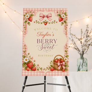 A Berry Sweet Birthday Welcome Sign