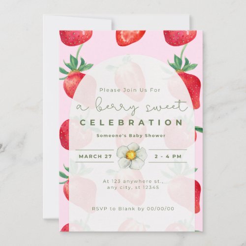 A Berry Sweet Celebration _ Invitation