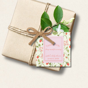 A berry sweet girl is on the way Baby Shower Favor Tags