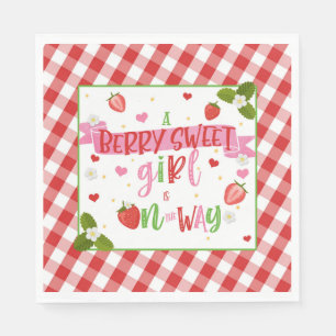 A Berry Sweet Girl is on the Way Napkins