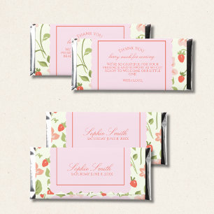 A berry sweet girl is on the way Wrapper Hershey Bar Favors