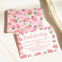 A Berry Sweet Strawberry Baby Shower Enclosure Card