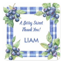 A Berry Sweet Thank You Favor Sticker