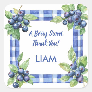 A Berry Sweet Thank You Favor Sticker