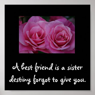 A best friend poster