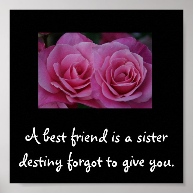 A best friend poster (Front)