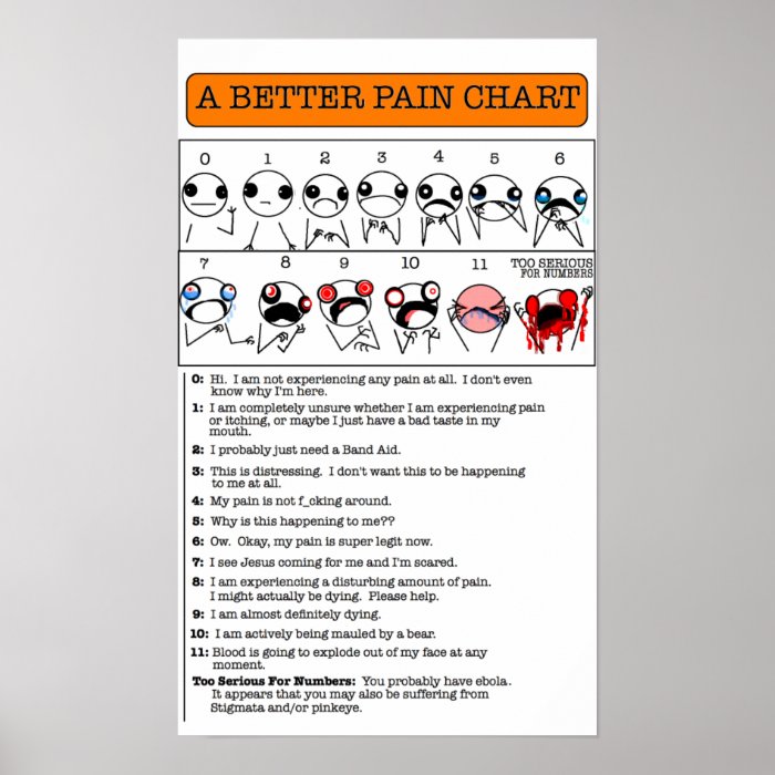 A Better Pain Chart Posters