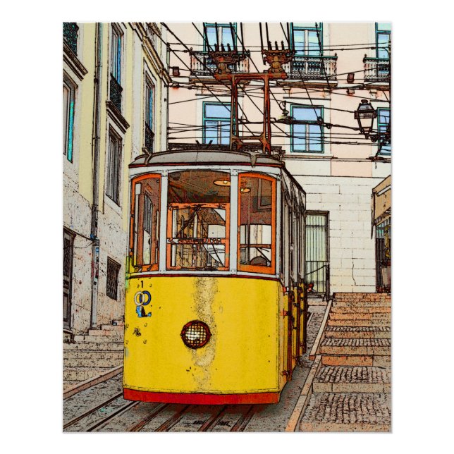 A Bica de Duarte Belo - Lisbon Poster (Front)