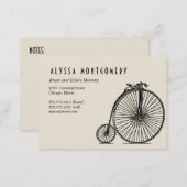 a bicycle made for two:  art deco mommy card (Front/Back)